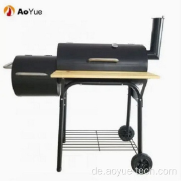 Tragbarer Trolley Barrel Charcoal BBQ Grill